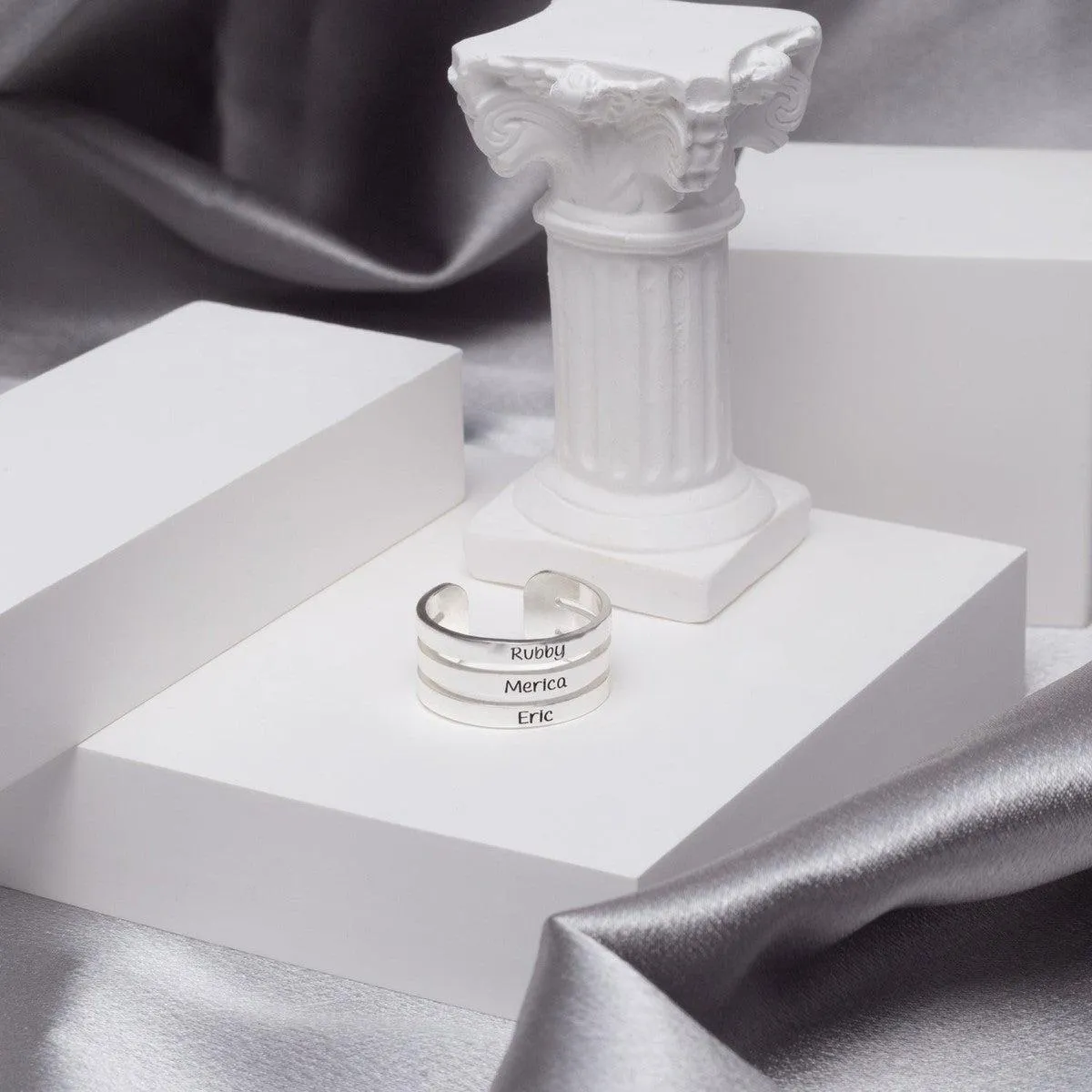 Personalized Stackable Name Ring