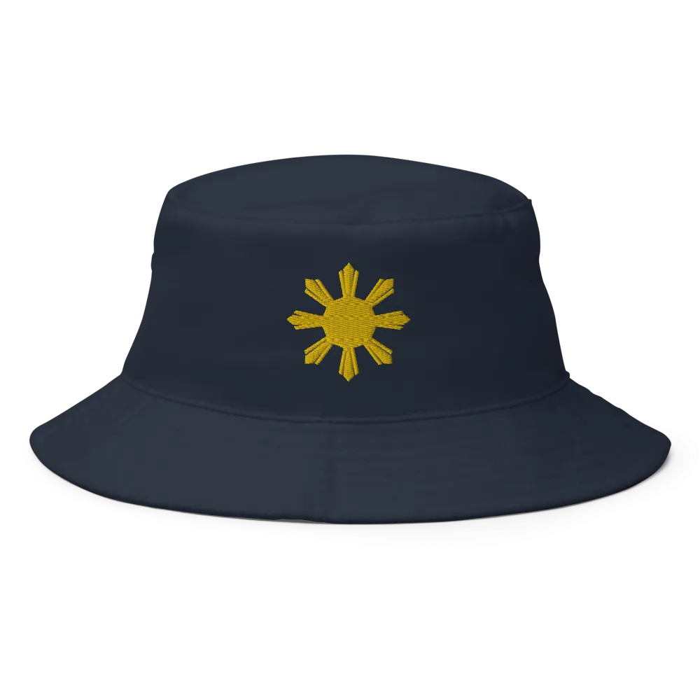 Philippines Yellow Sun Bucket Hat