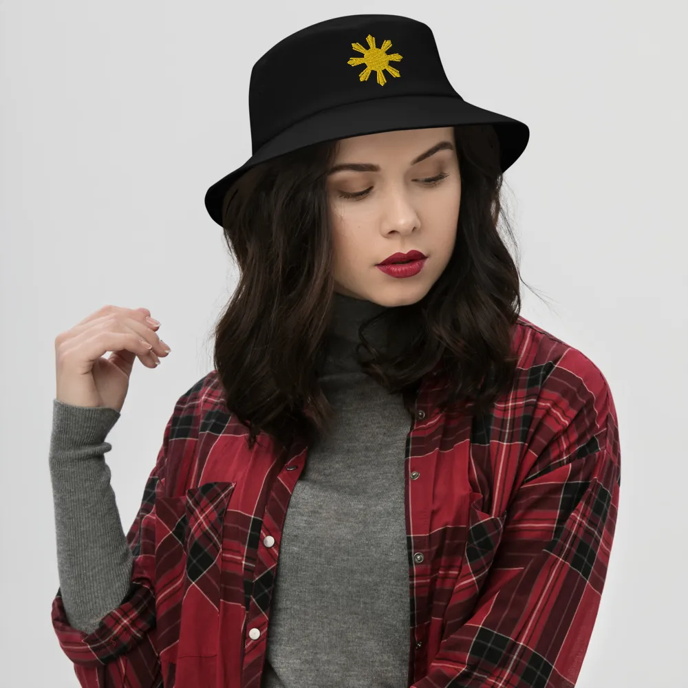 Philippines Yellow Sun Bucket Hat