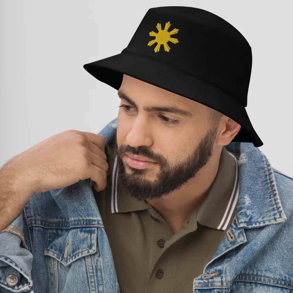 Philippines Yellow Sun Bucket Hat