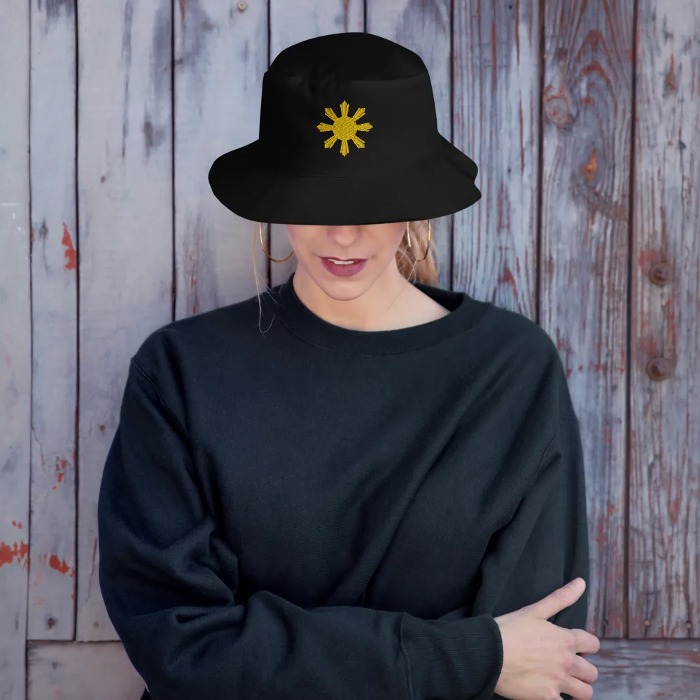 Philippines Yellow Sun Bucket Hat