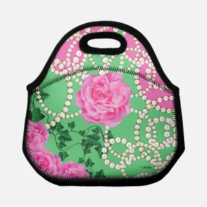 PNK Signature Pink & Green Neoprene Lunch Bag