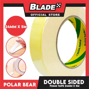 Polar Bear Power Double Sided Foam Tape 24mm x 5m SP1024