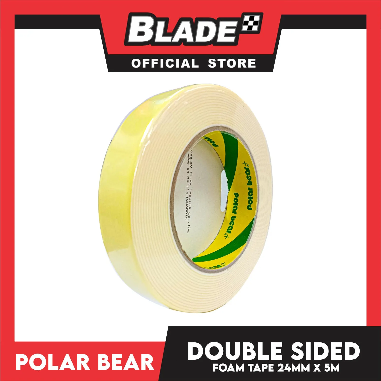Polar Bear Power Double Sided Foam Tape 24mm x 5m SP1024