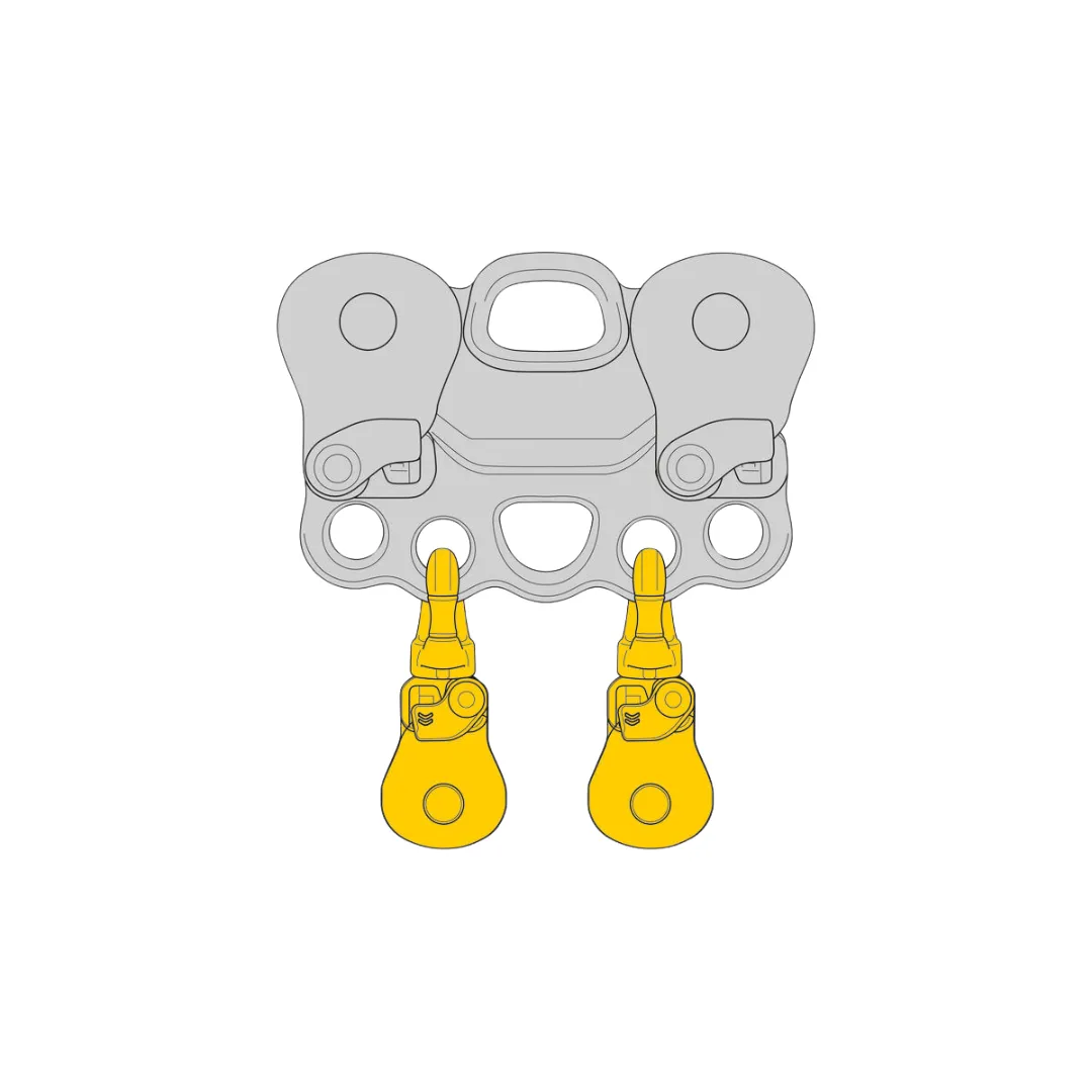 Polea simple con eslabón giratorio SPIN S1 OPEN - Petzl
