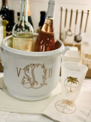Porcelain Cachepot ~ Ice Bucket