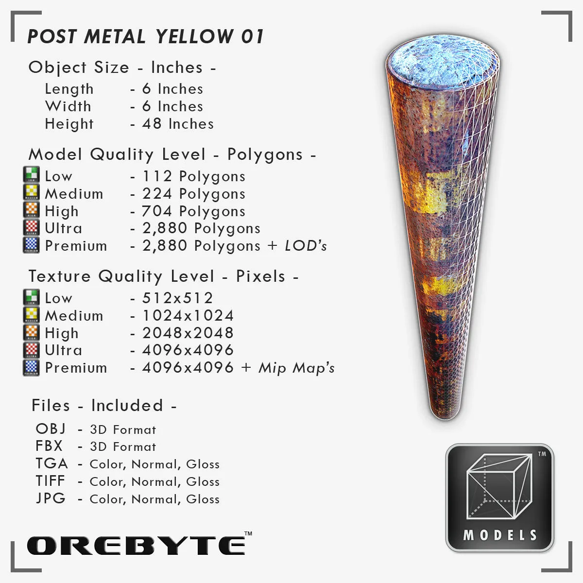 Post Metal Yellow 01