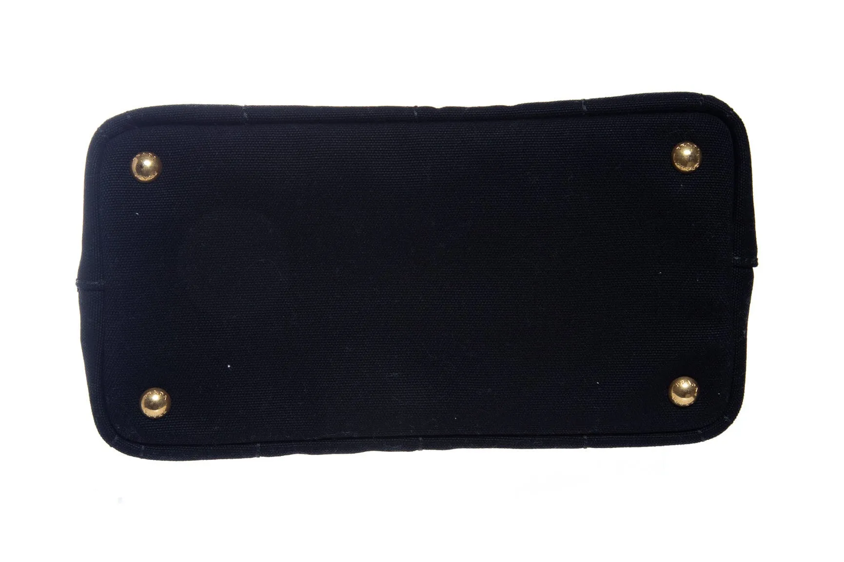 Prada Black Canvas Canapa Tote
