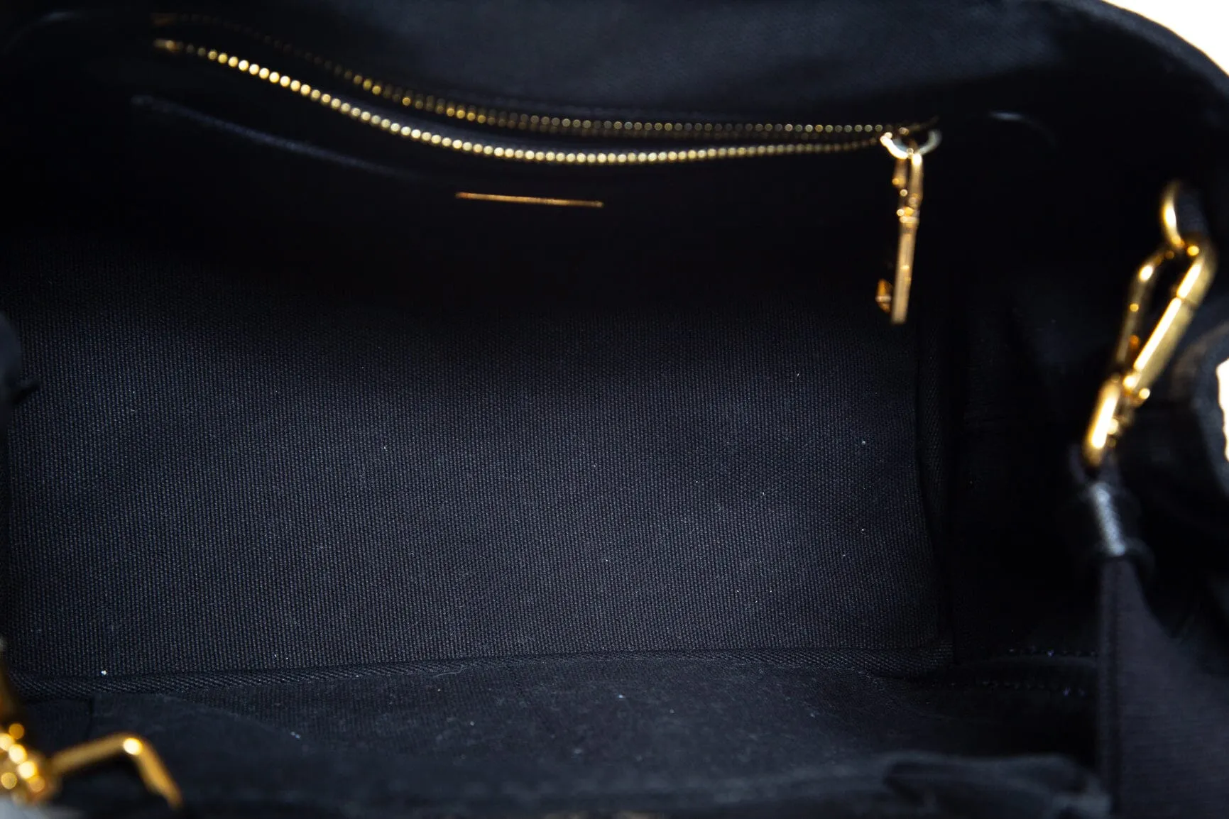 Prada Black Canvas Canapa Tote