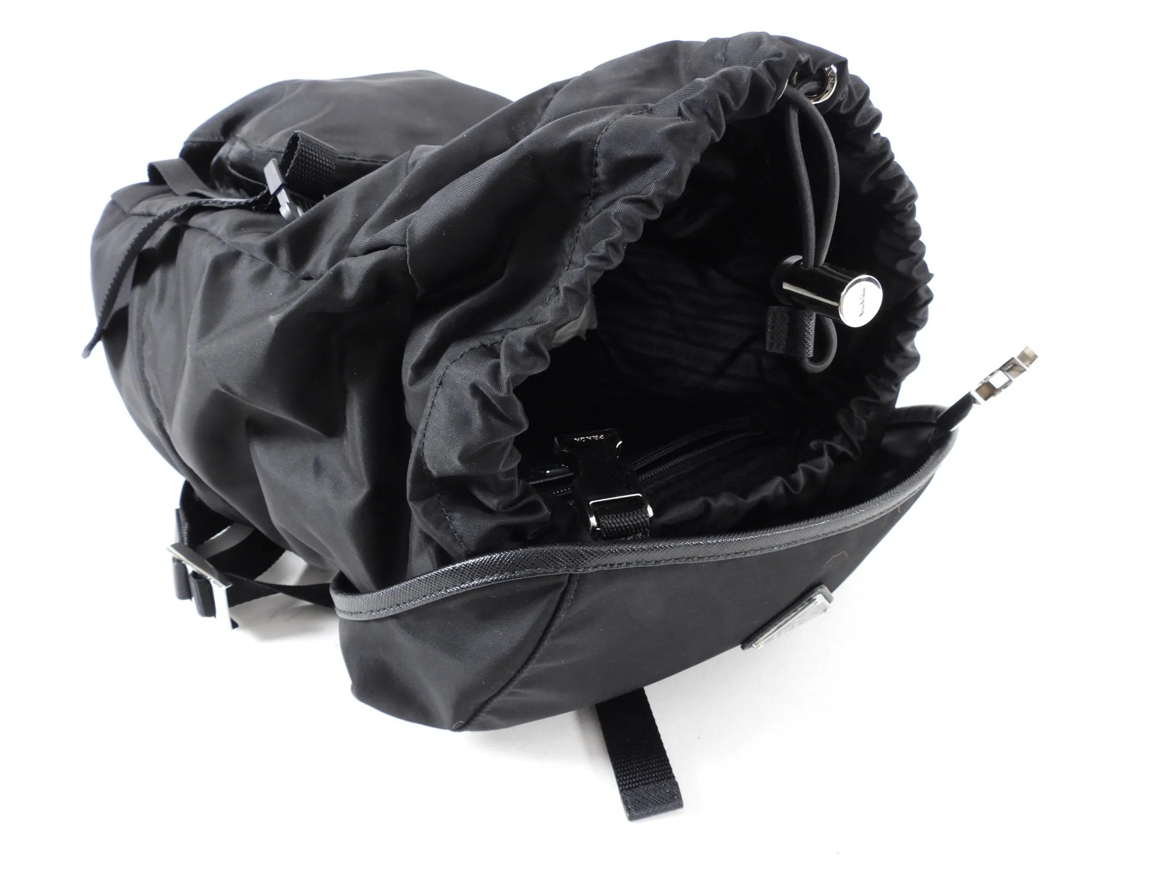 Prada Black Nylon Tessuto 2020 Backpack