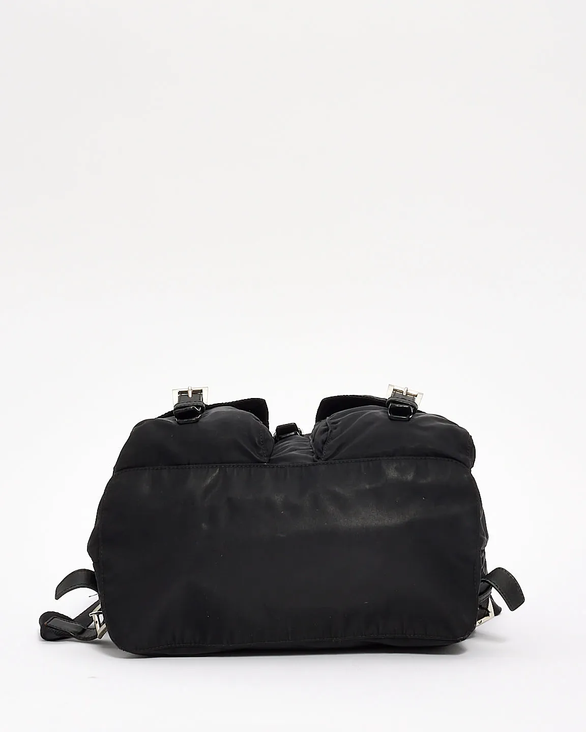 Prada Black Nylon Tessuto Drawstring Backpack