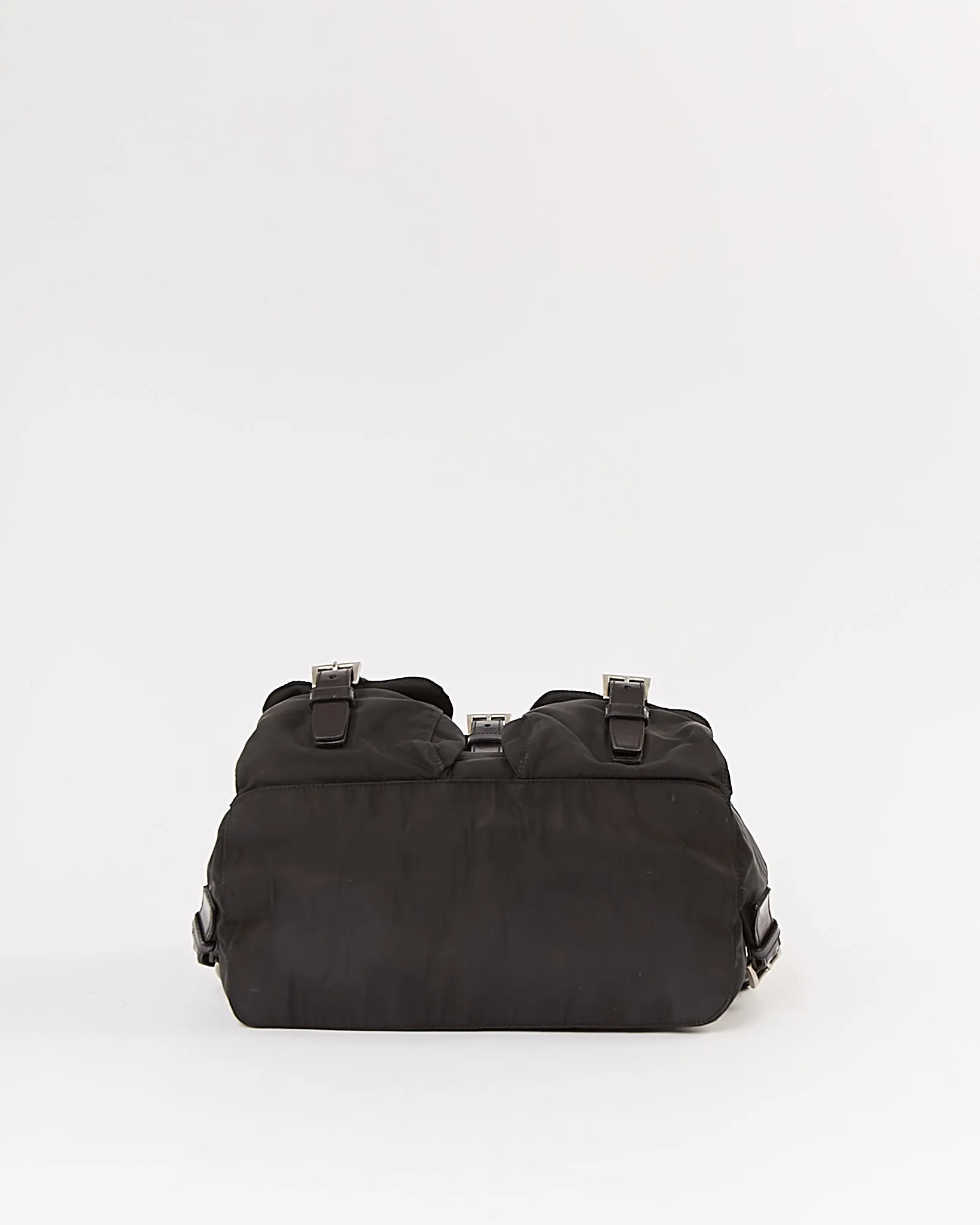 Prada Black Nylon Tessuto Two Pockets Backpack