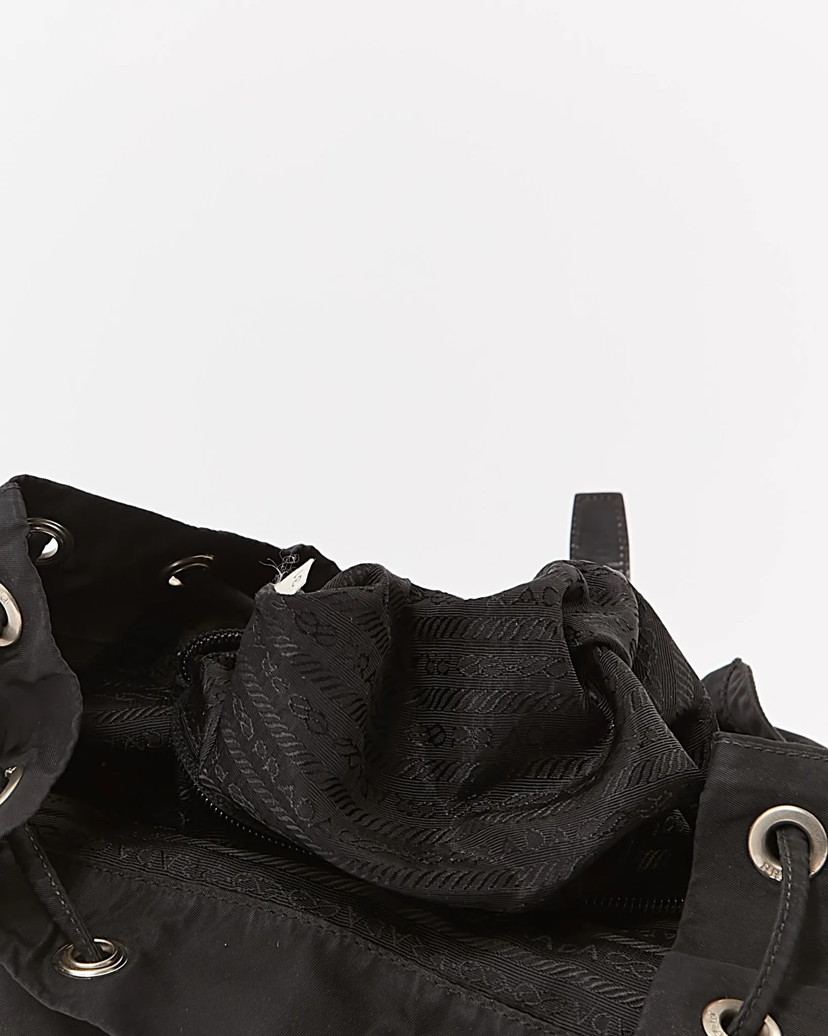 Prada Black Nylon Tessuto Two Pockets Backpack