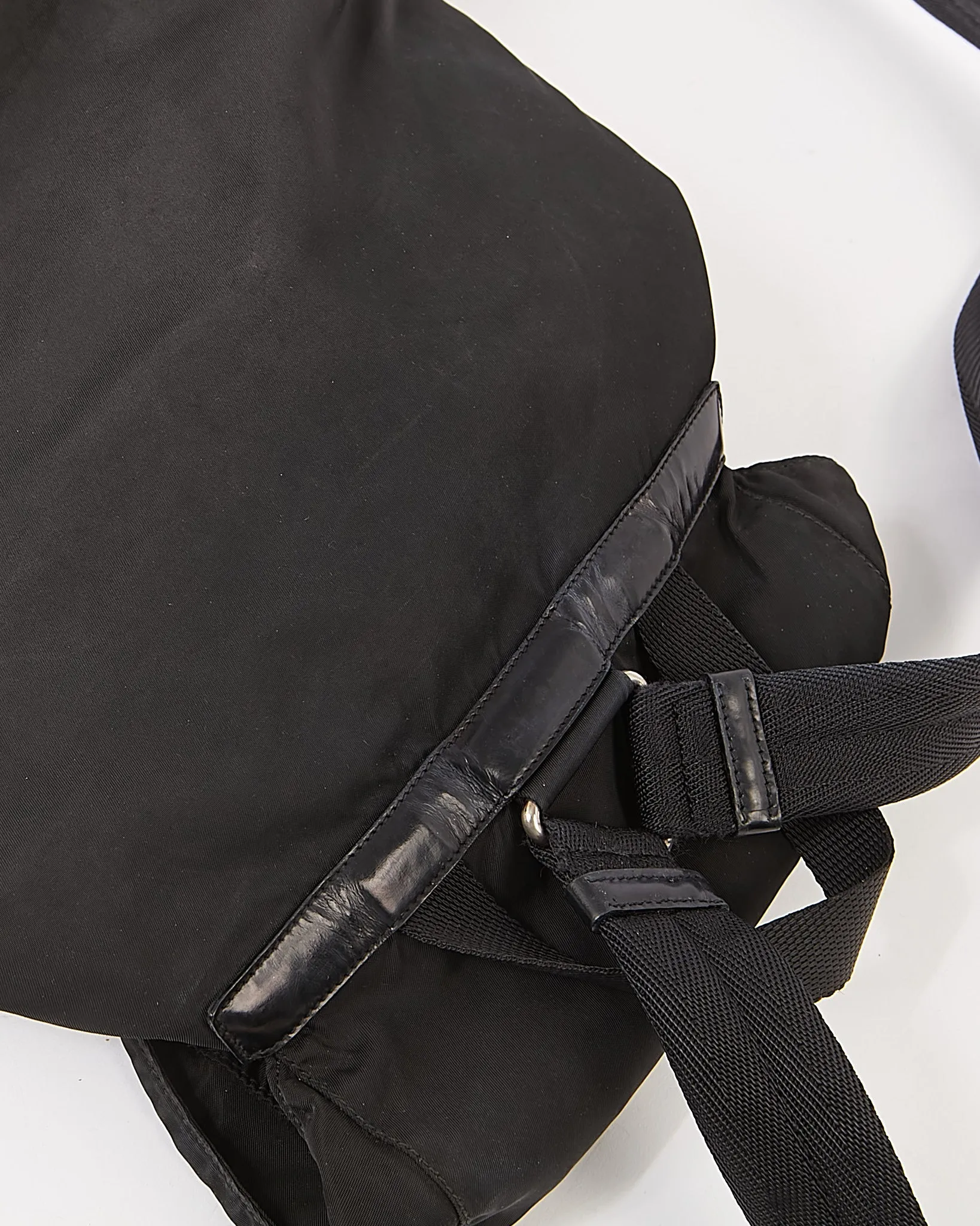 Prada Black Nylon Tessuto Two Pockets Backpack