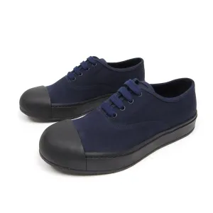 Prada Navy Shell Toe Sneaker Size 7.5