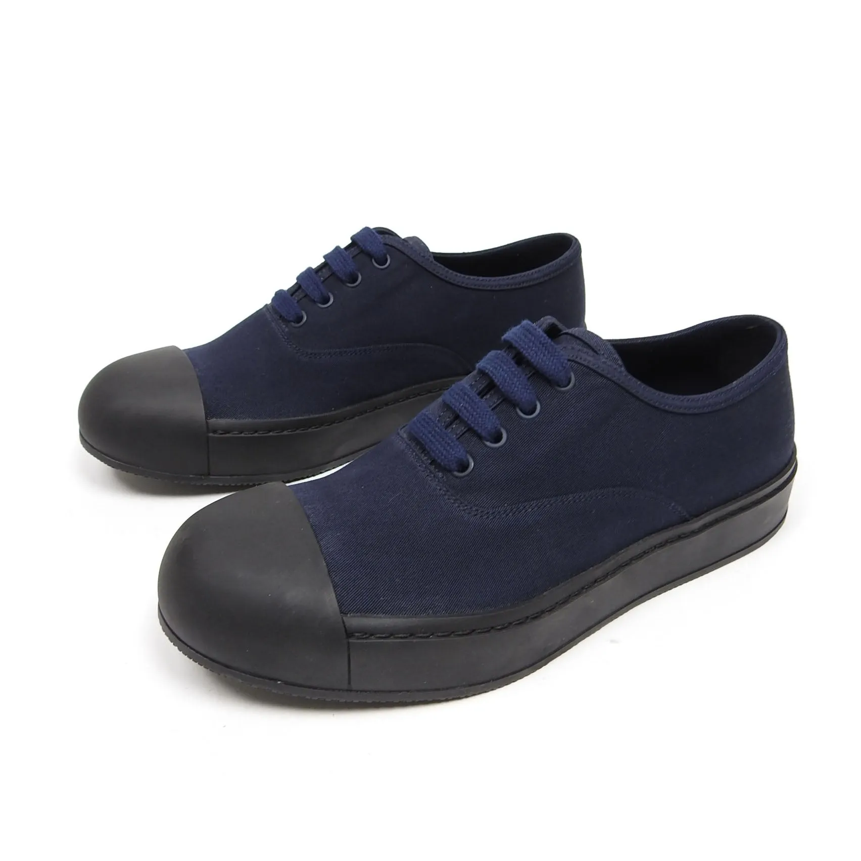 Prada Navy Shell Toe Sneaker Size 7.5