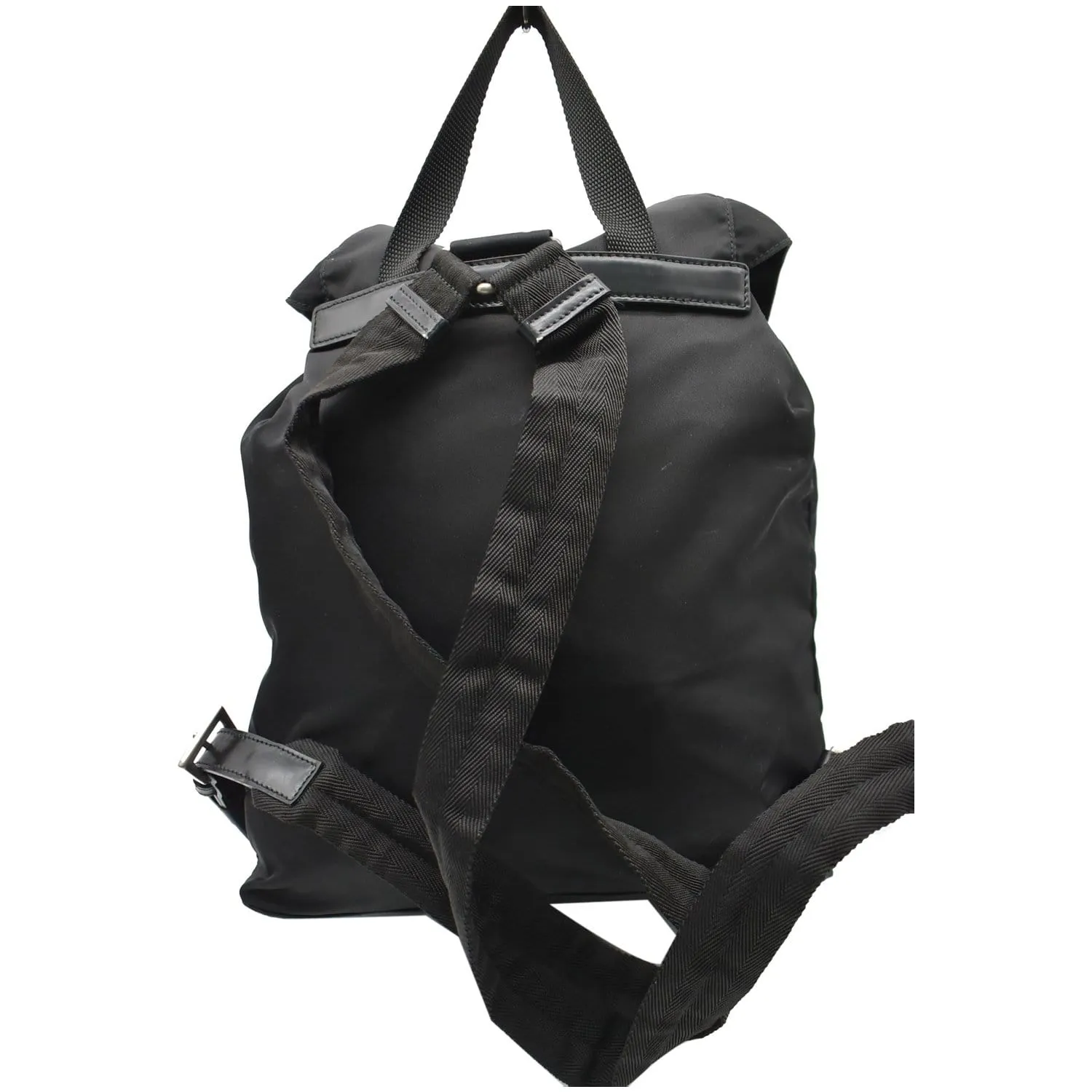 PRADA Nylon Backpack Bag Black