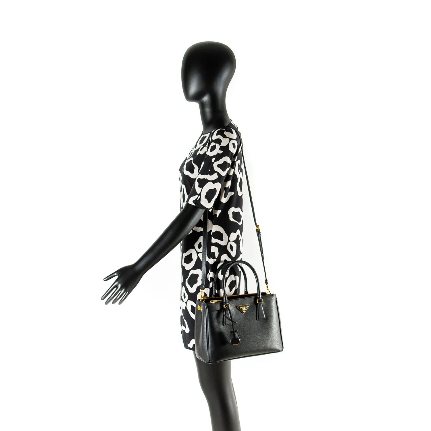 Prada Small Galleria Saffiano Double Zip Tote Bag