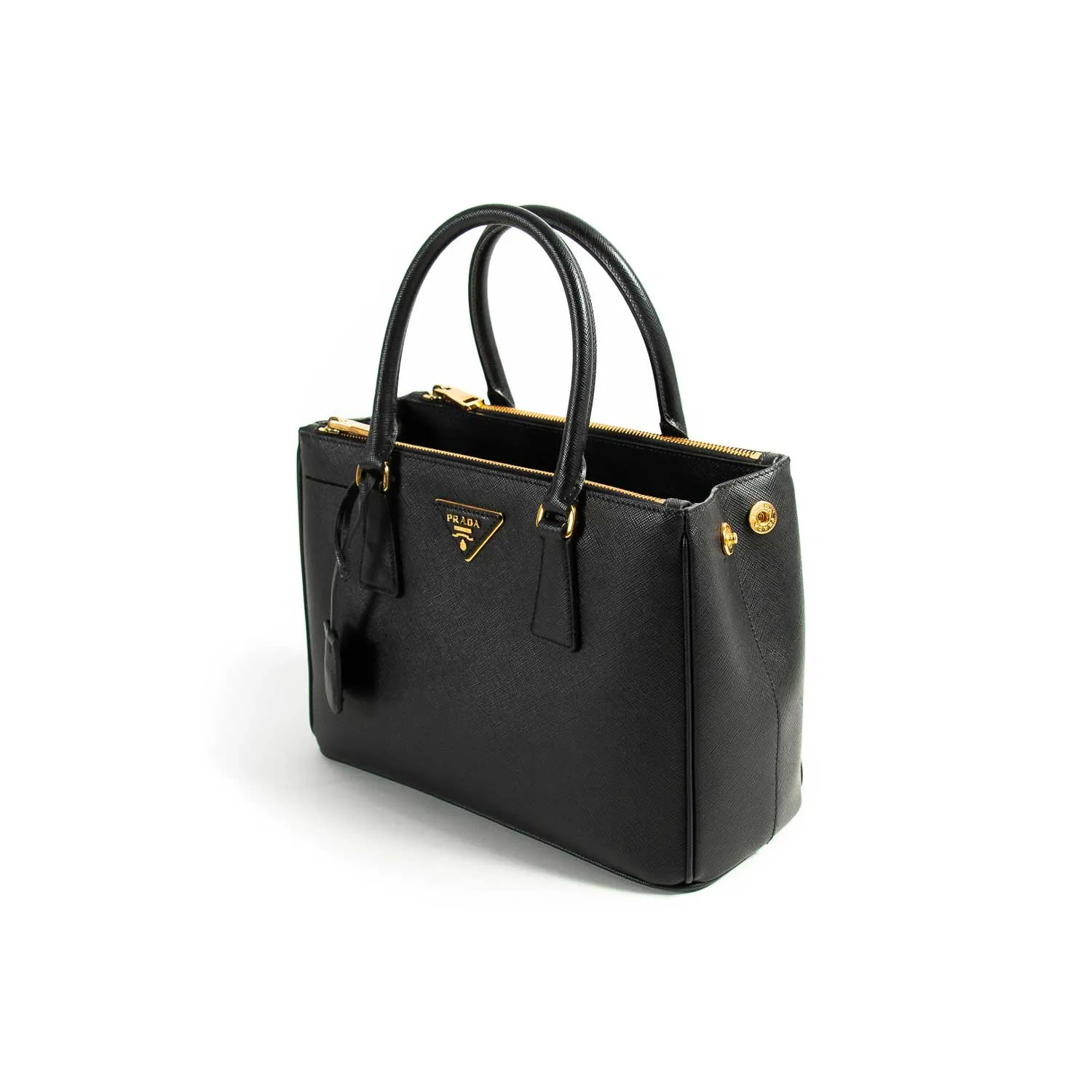 Prada Small Galleria Saffiano Double Zip Tote Bag