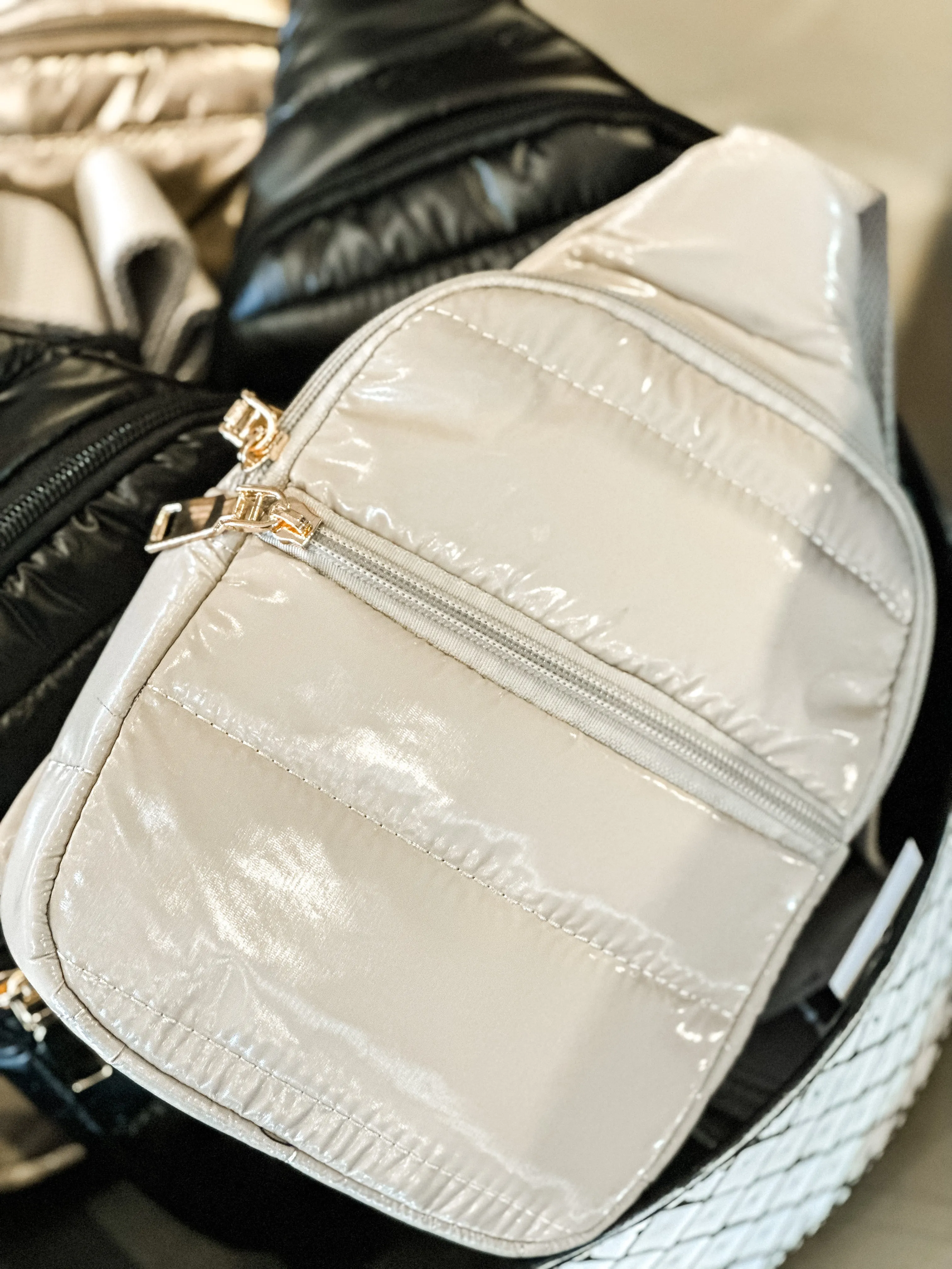 Puffer Sling Bag Purse