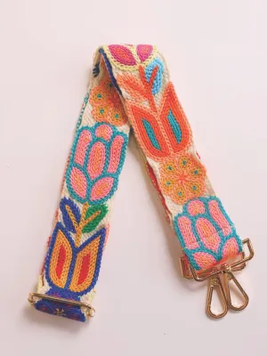 Purse Strap, Flowers