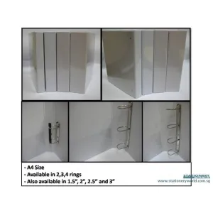 PVC 3 D Ring File with Lamination A4 3 Inch