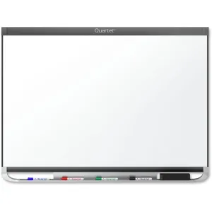 Quartet® Prestige® 2 DuraMax® Porcelain Magnetic Whiteboard, 6' x 4', Graphite Finish Frame