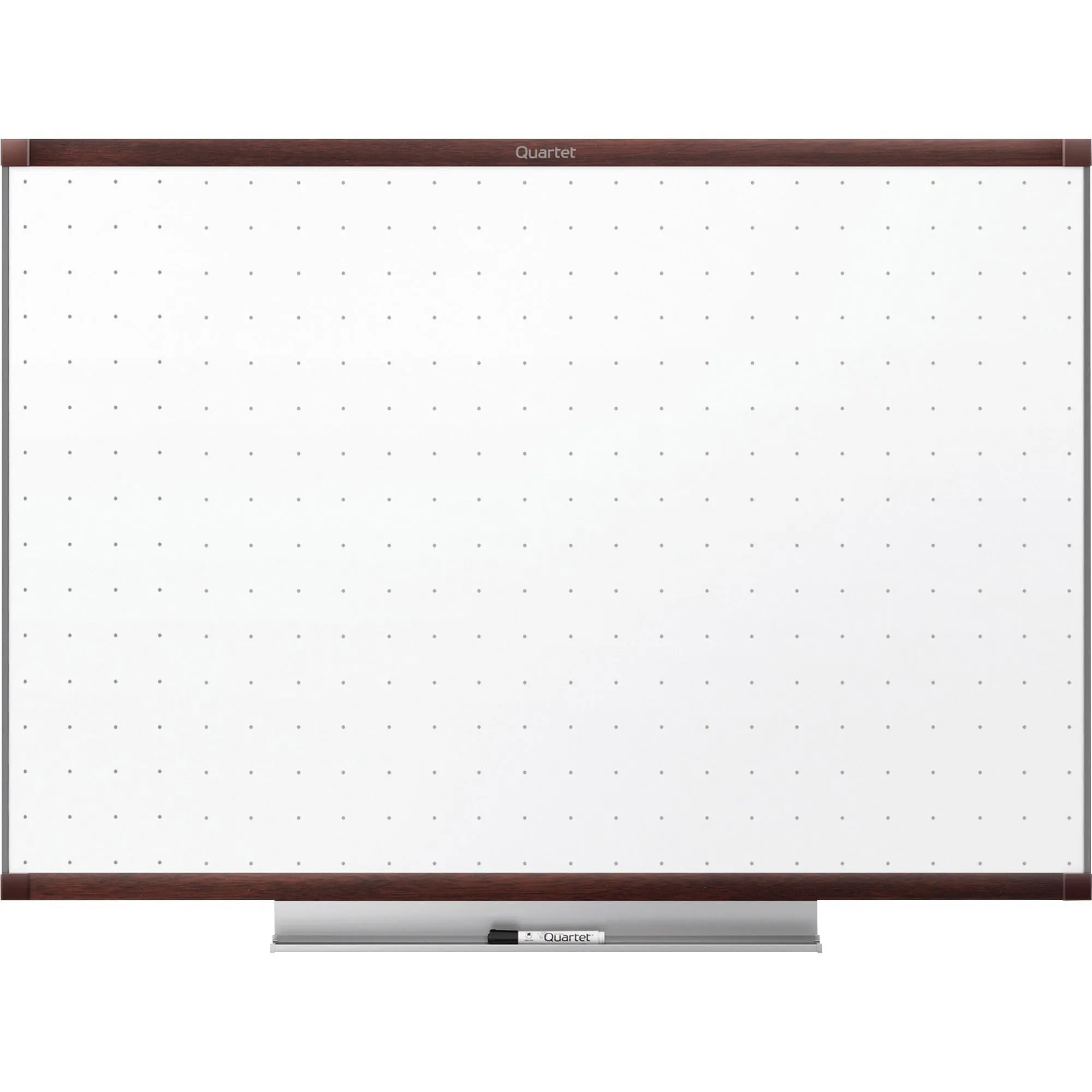 Quartet® Prestige® 2 Total Erase®Whiteboard, 8' x 4', Mahogany Finish Frame