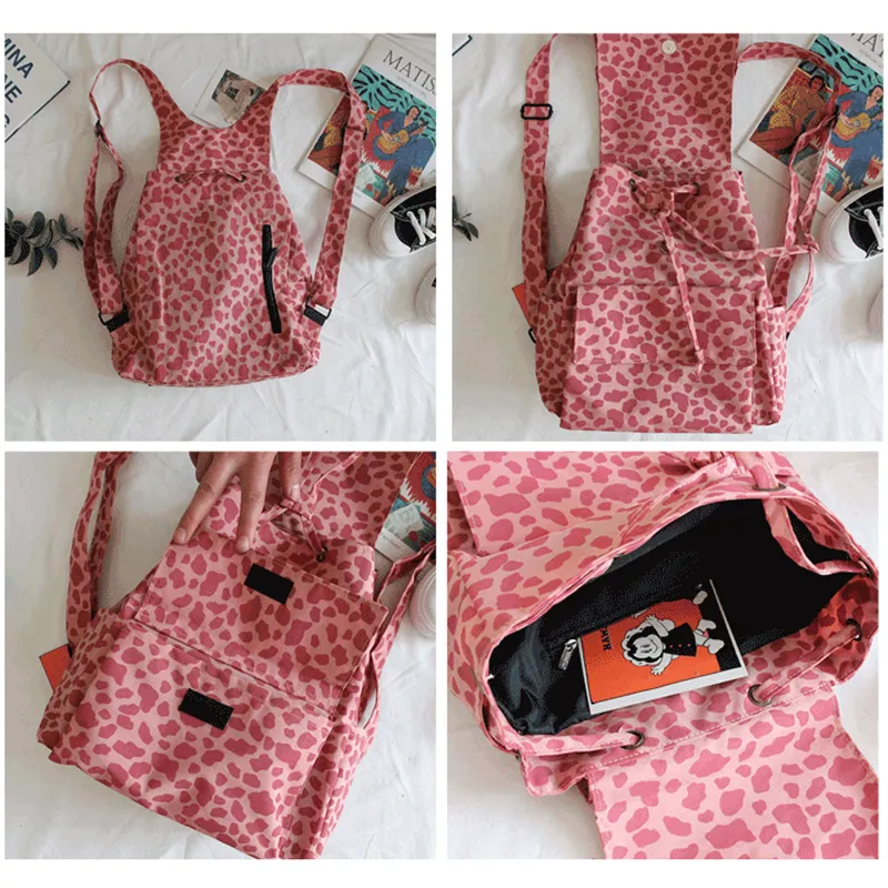 "FLOWER / Leopard" RETRO BACKPACK K071801