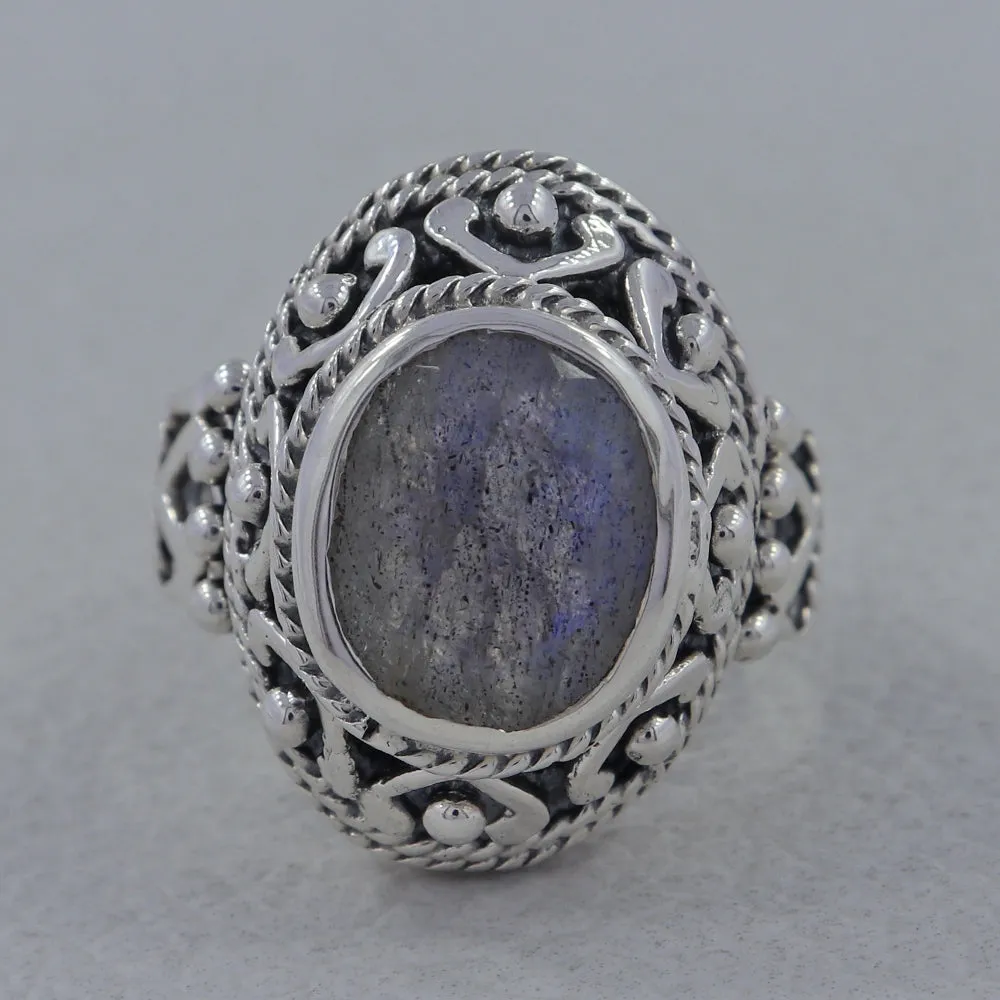 Rainbow Moonstone Sterling Silver Designer