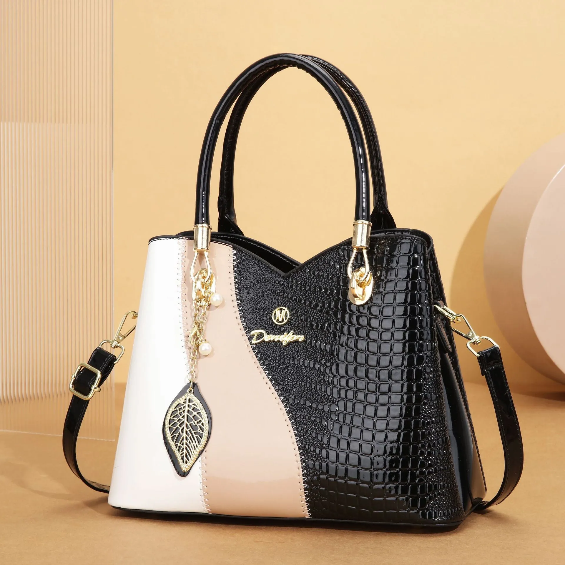 REALAIOT 2025 Premium sense niche shoulder bag messenger bag women's 2025 new large-capacity commuter tote bag portable delivery mother