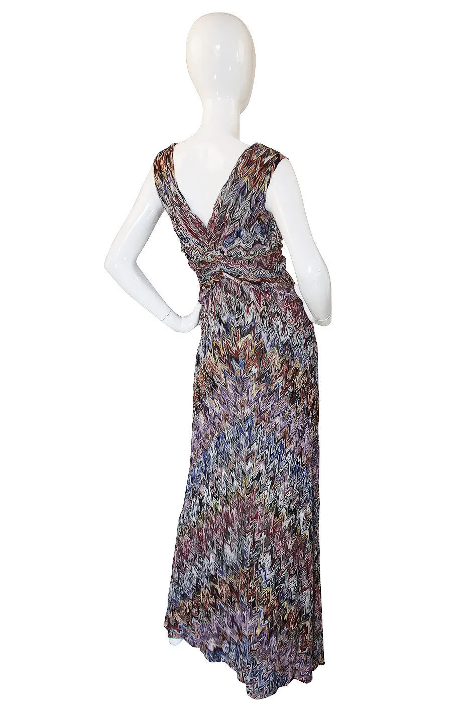 Recent Missoni Multi Color Knit Gown