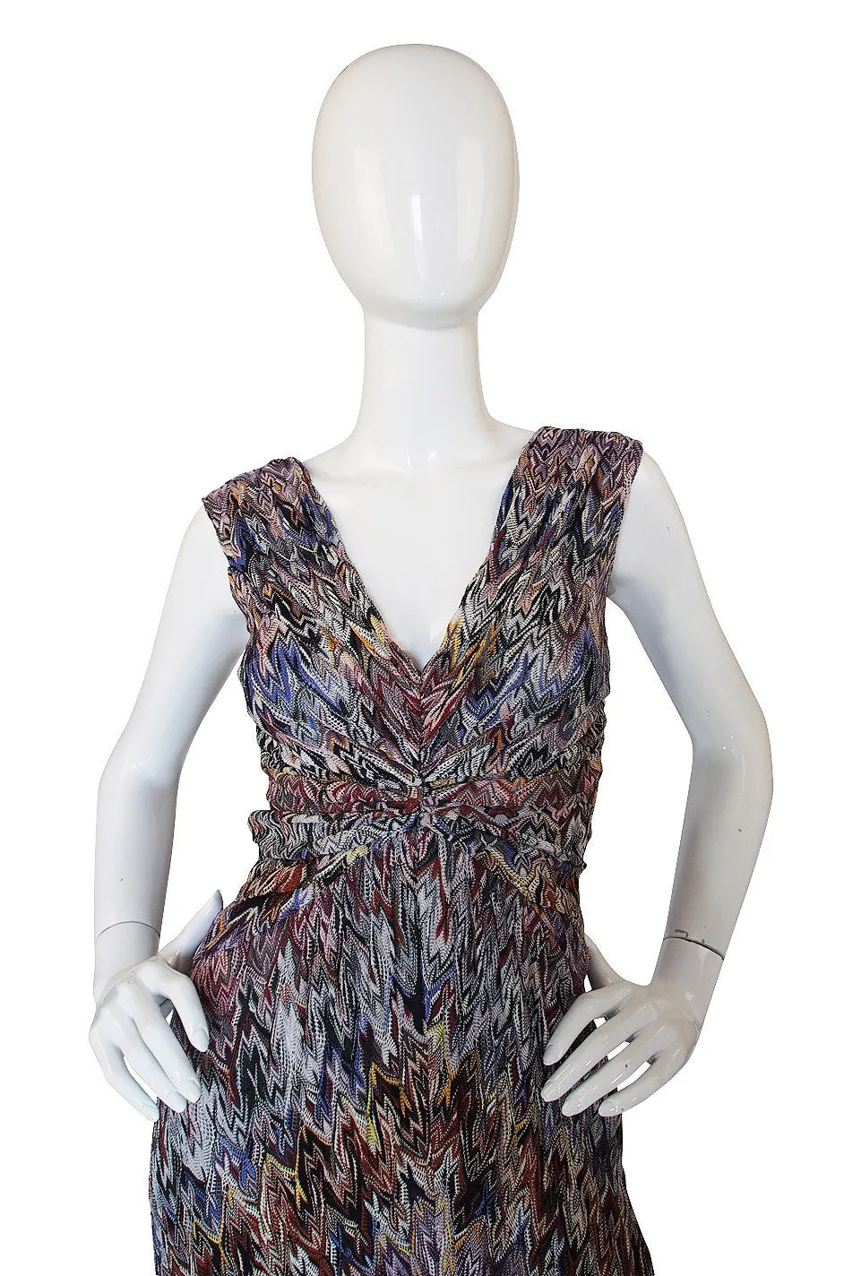 Recent Missoni Multi Color Knit Gown
