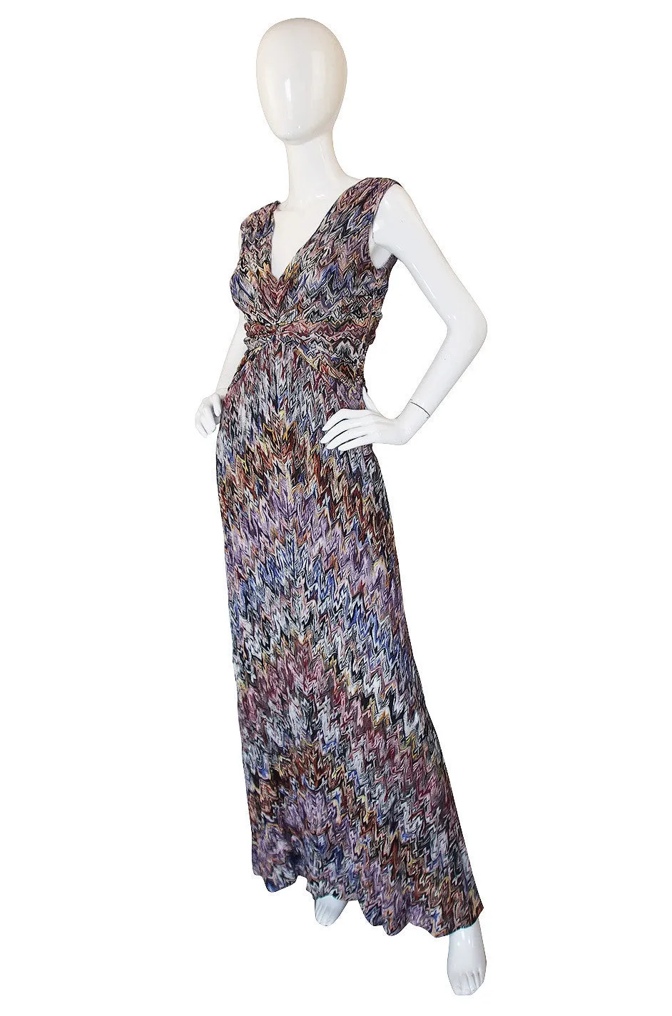 Recent Missoni Multi Color Knit Gown
