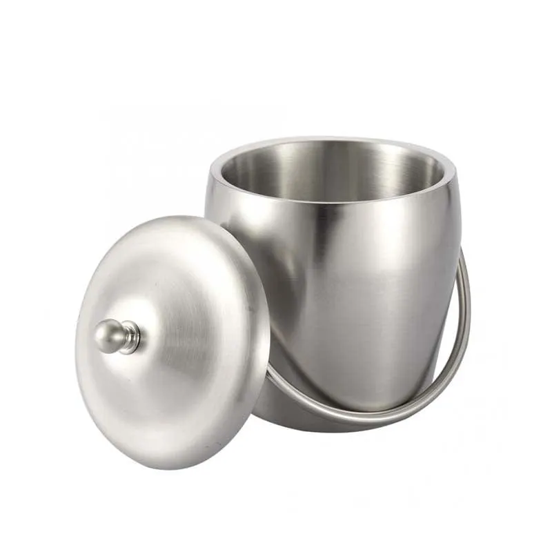 Regent Ice Bucket With Handle & Lid Stainless Steel, 1.20 Litre 41784