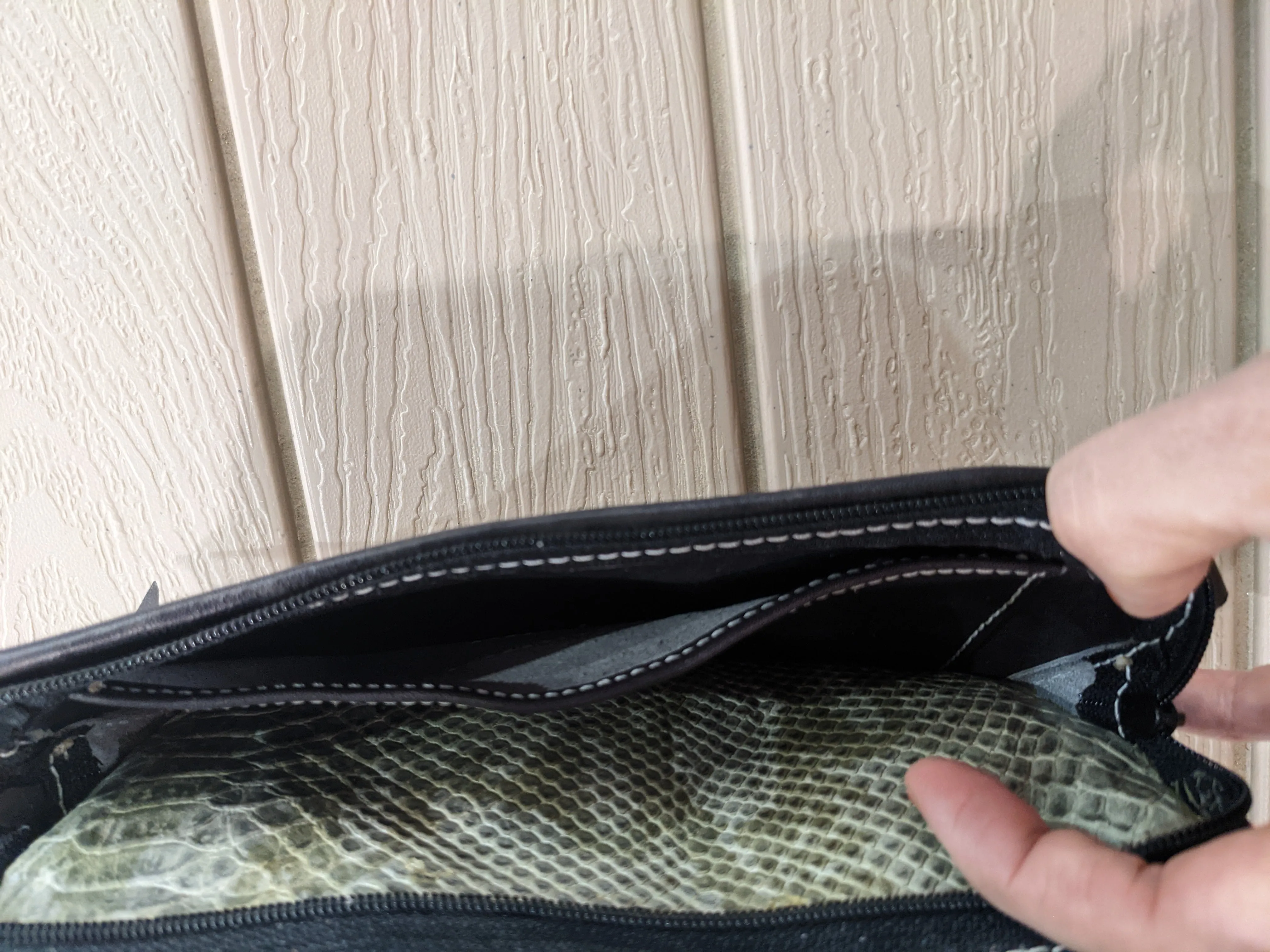 Reptile Print Adjustable Cross-Body Purse