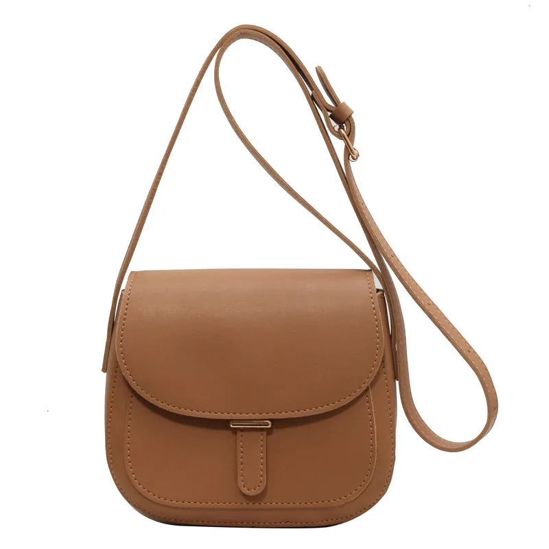 Retro Fashion Clamshell Simple Crossbody Bag