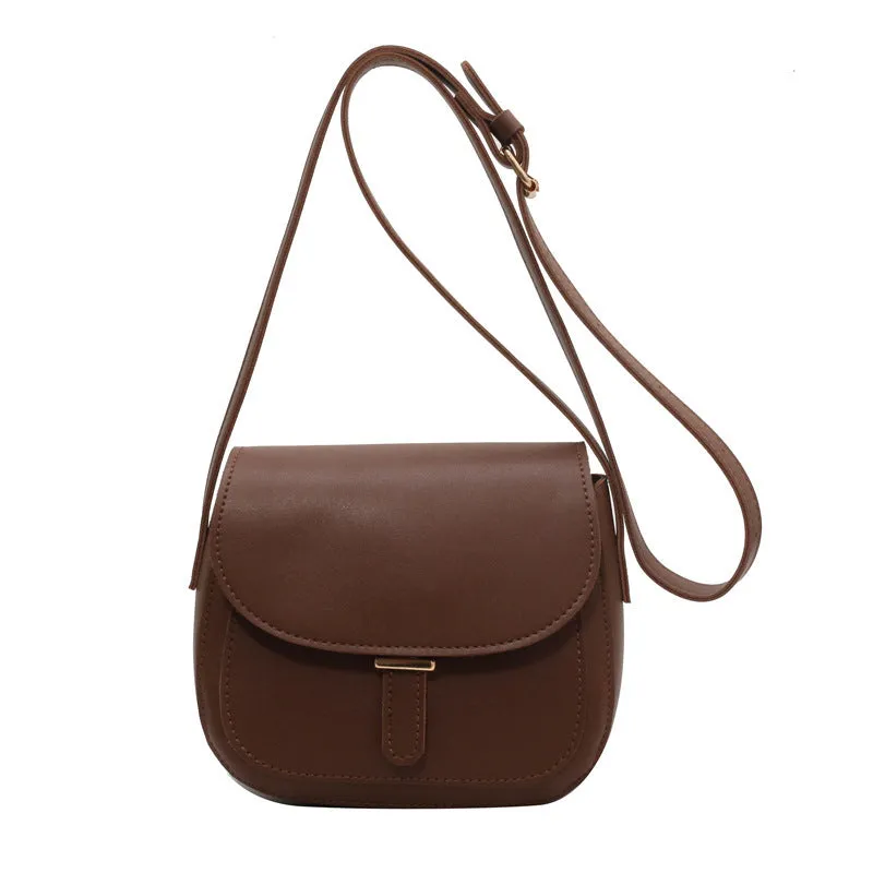 Retro Fashion Clamshell Simple Crossbody Bag
