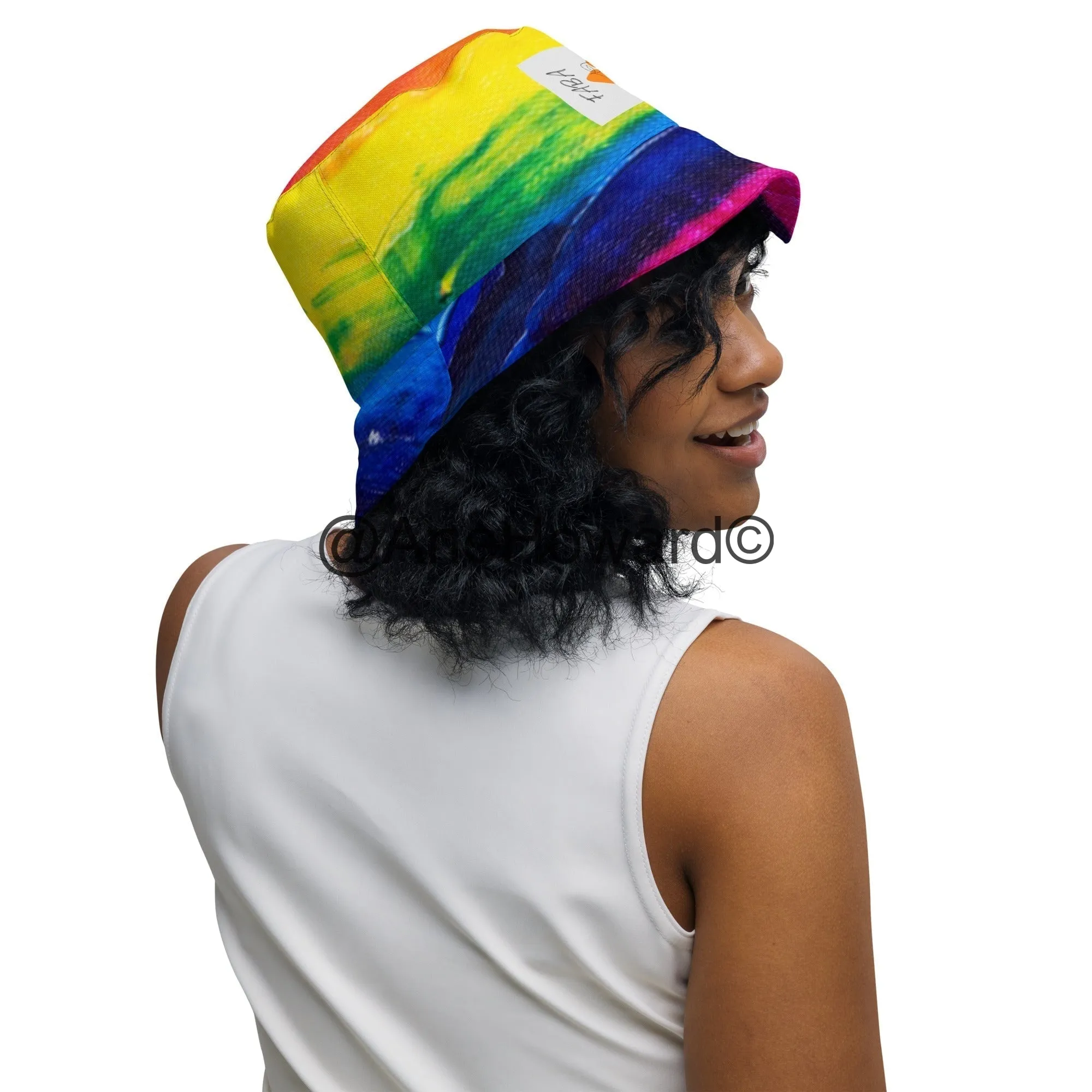 Reversible bucket hat Rainbow