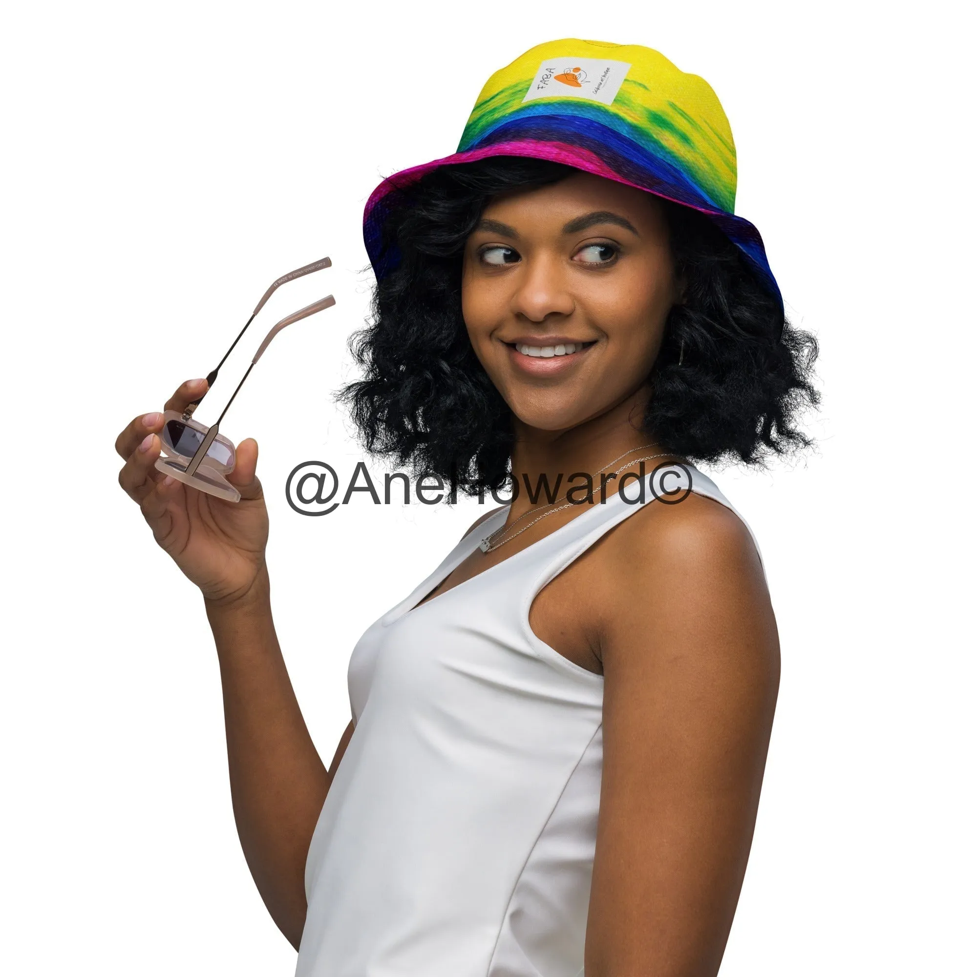 Reversible bucket hat Rainbow