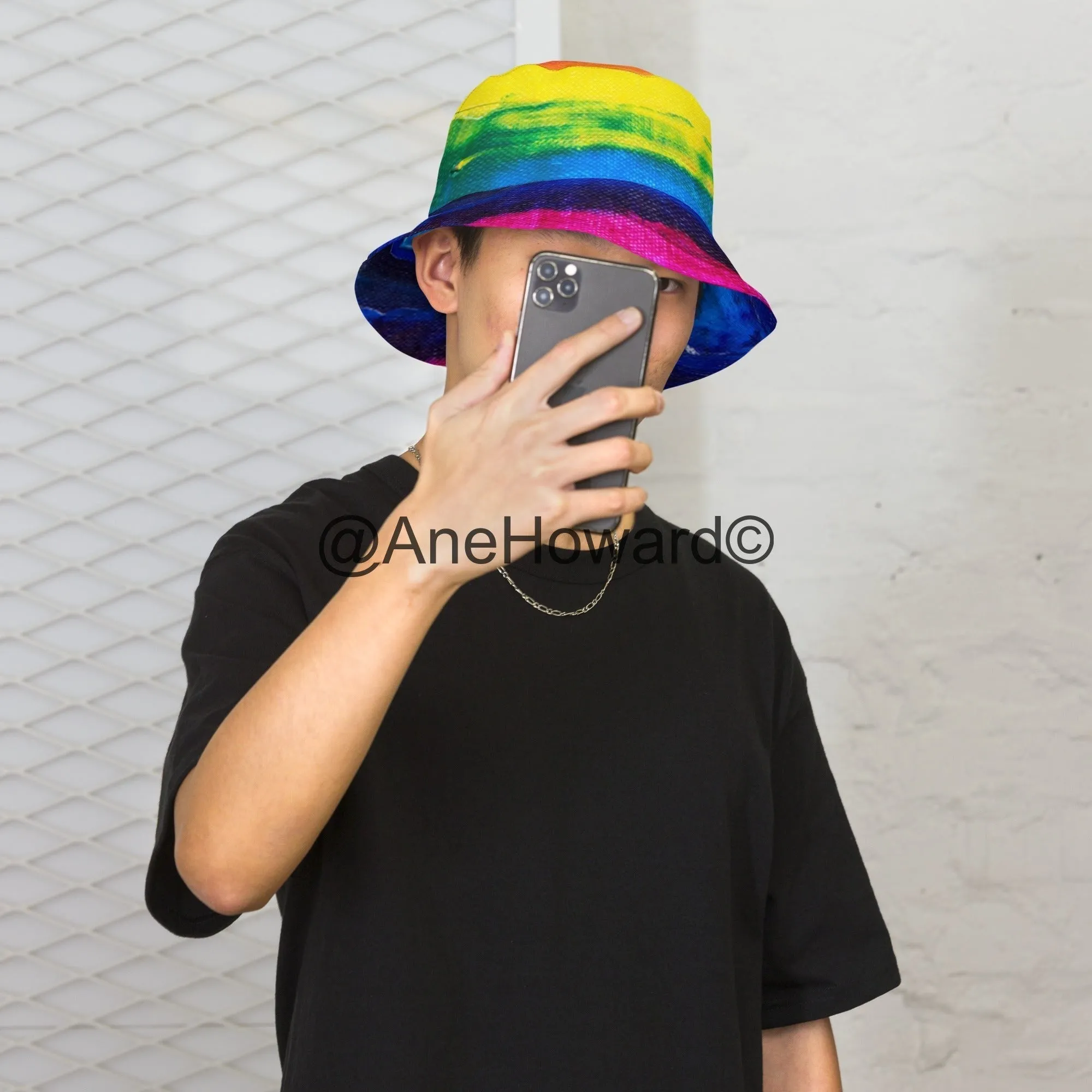 Reversible bucket hat Rainbow