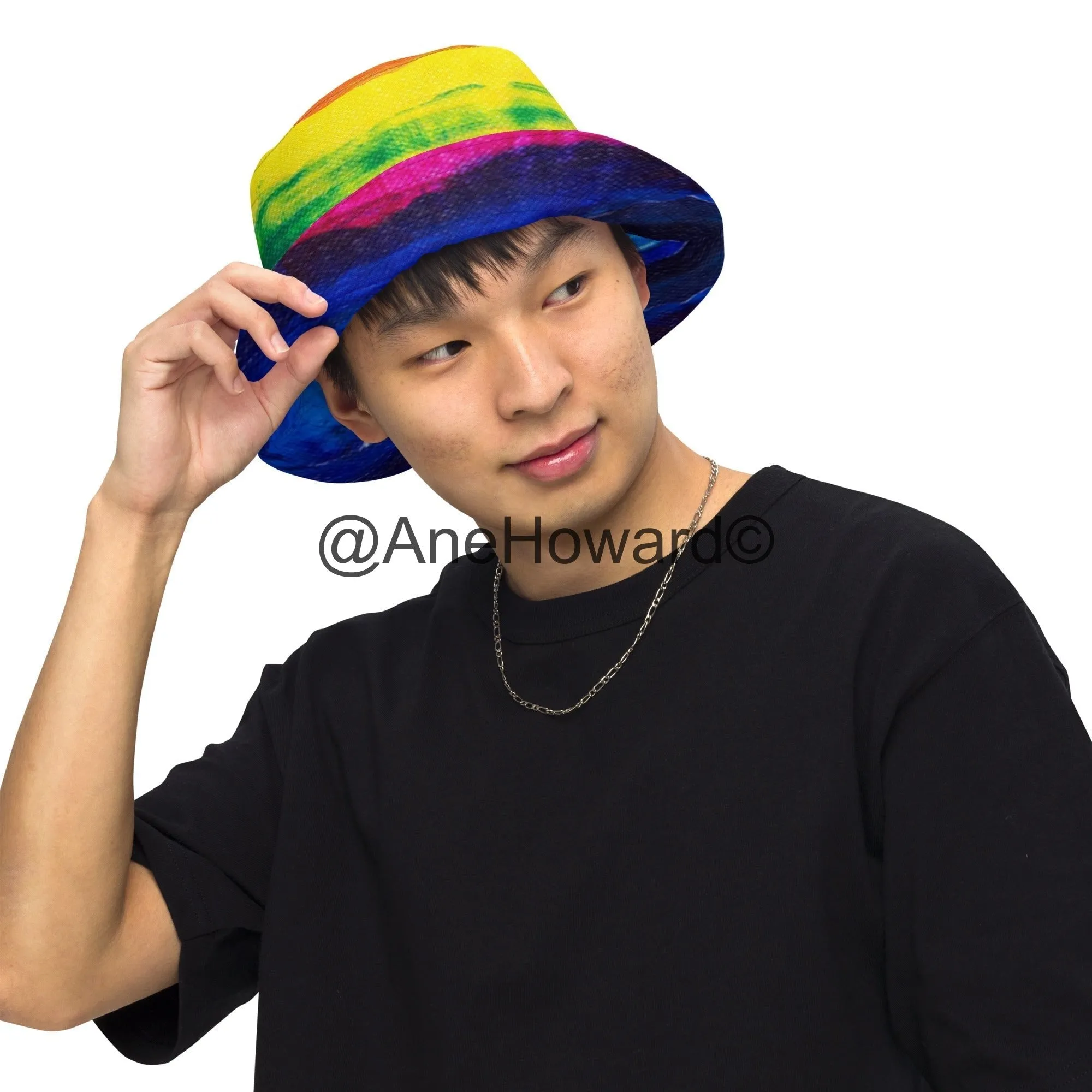 Reversible bucket hat Rainbow