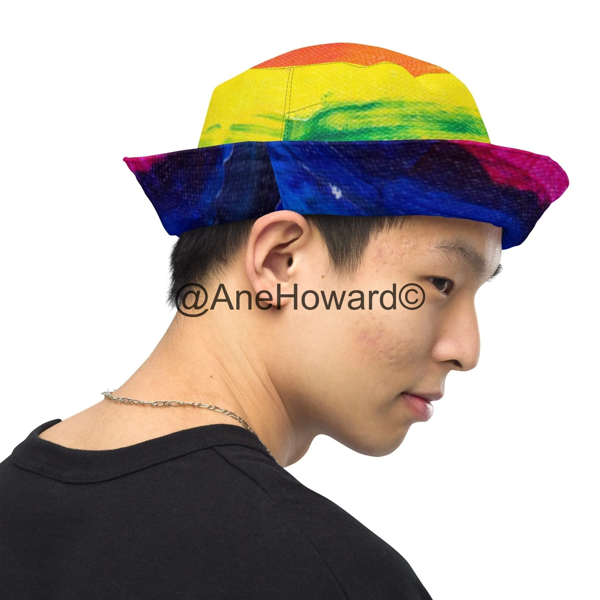 Reversible bucket hat Rainbow