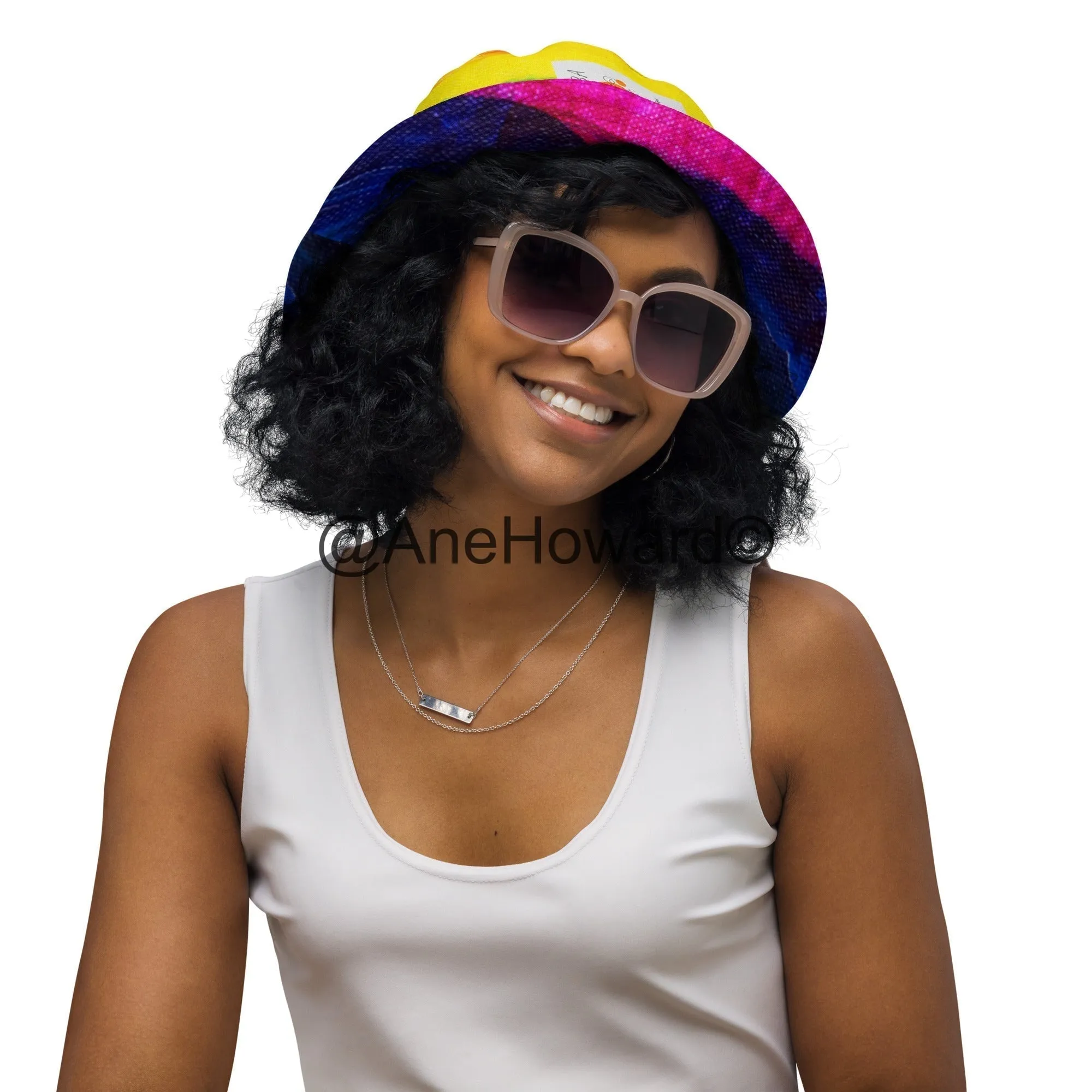Reversible bucket hat Rainbow