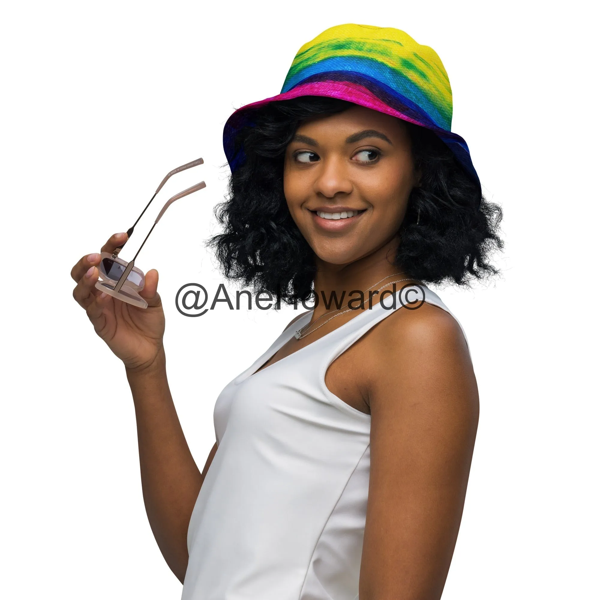 Reversible bucket hat Rainbow