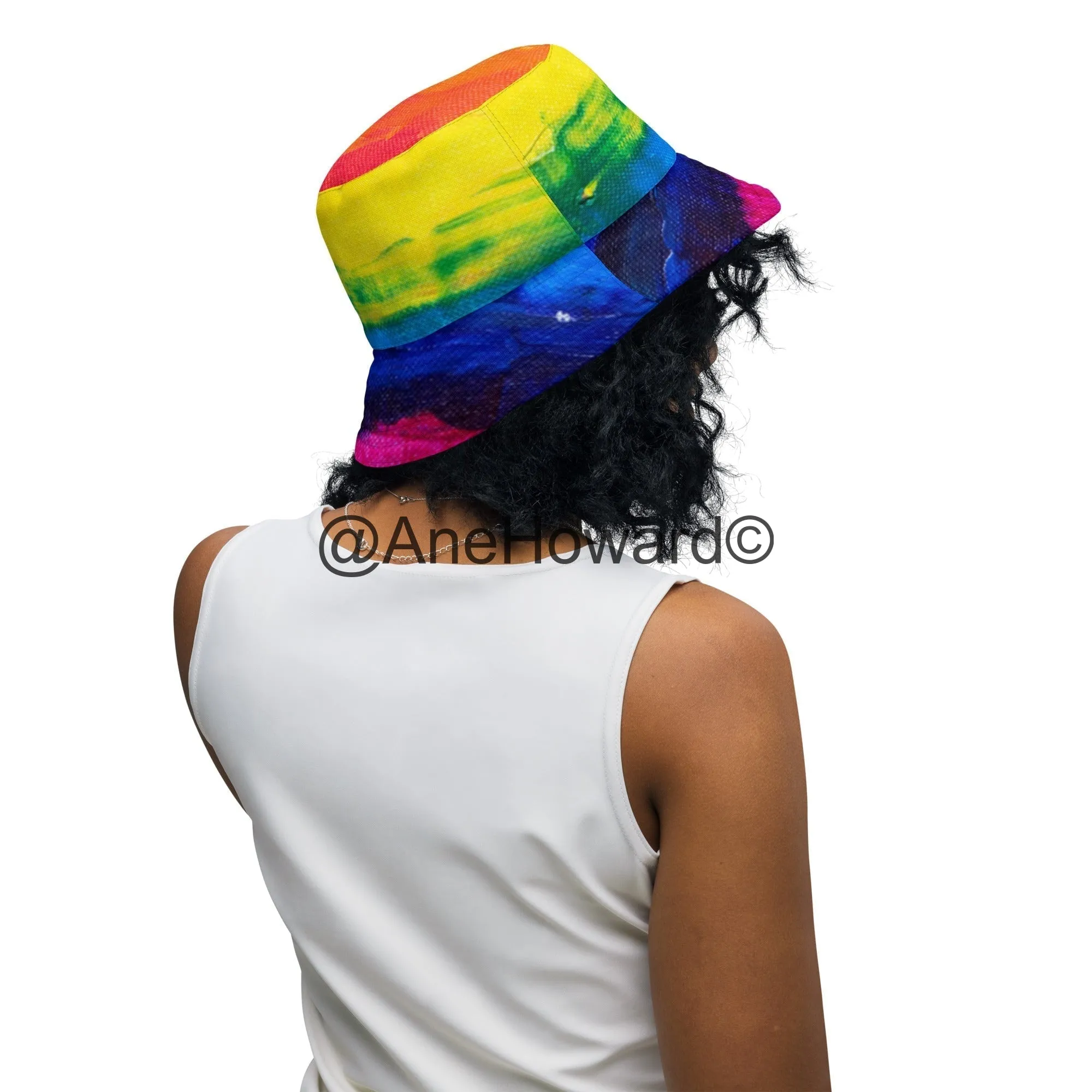Reversible bucket hat Rainbow