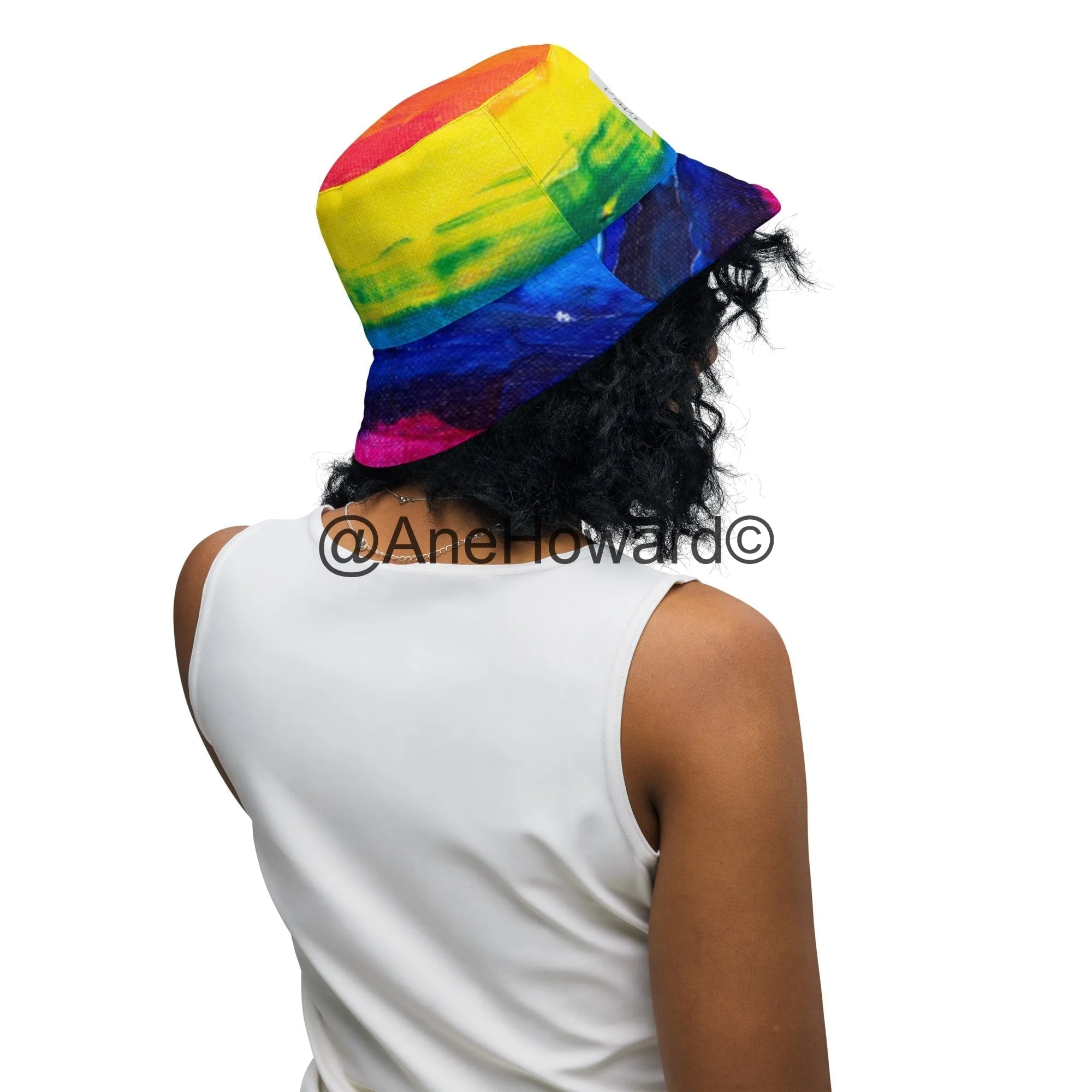 Reversible bucket hat Rainbow