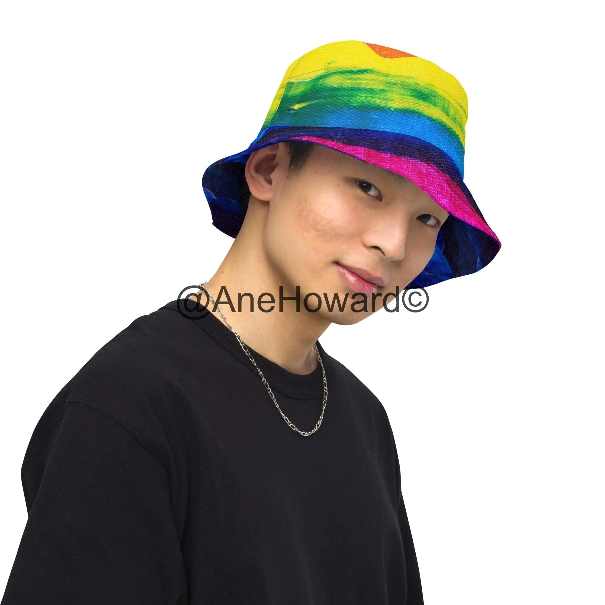 Reversible bucket hat Rainbow