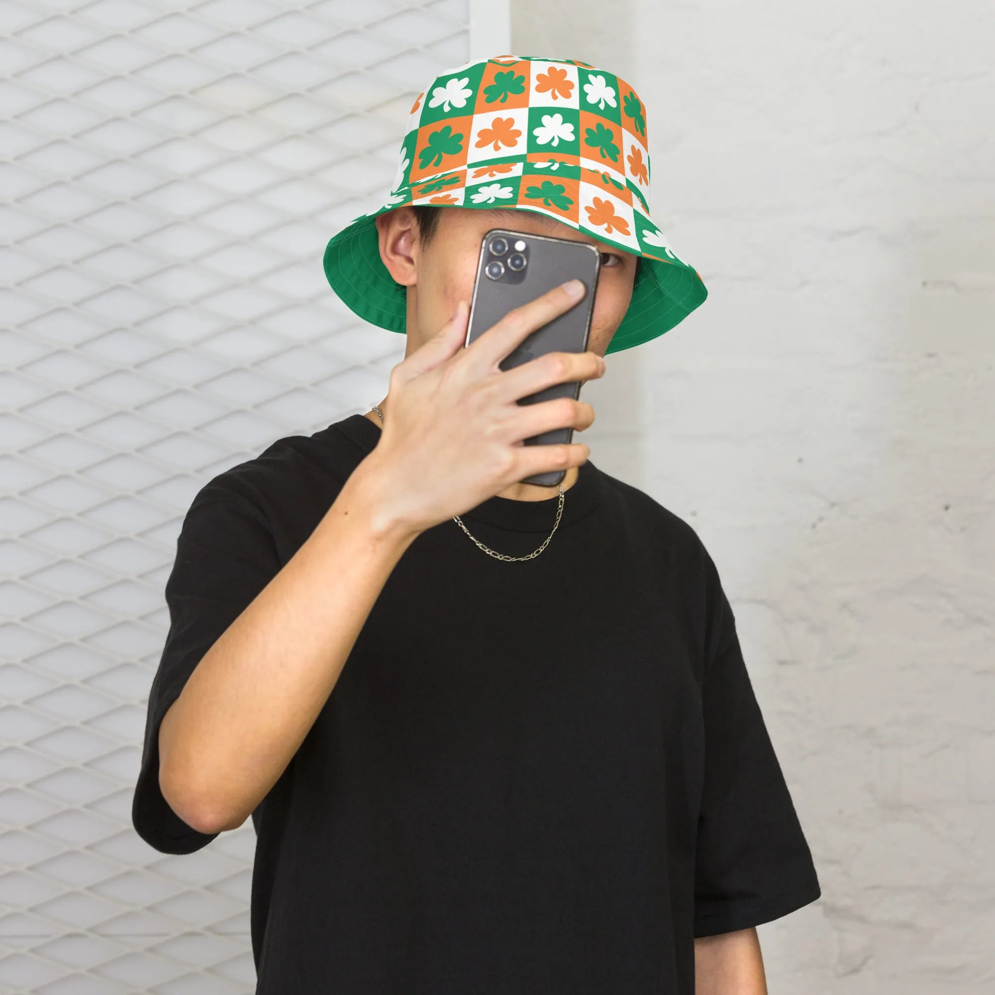 Reversible bucket hat Shamrock