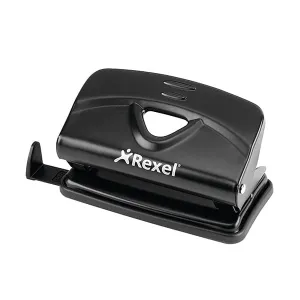Rexel V210 2 Hole Metal 10 Sheet Punch Black